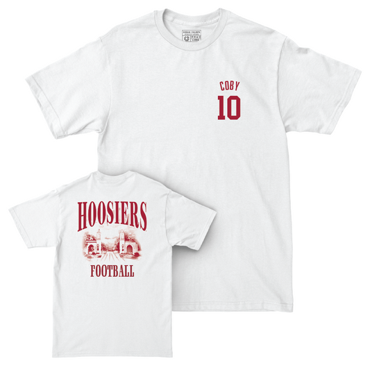 Football White Gates Comfort Colors Tee - Andison Coby | #10 Youth Small