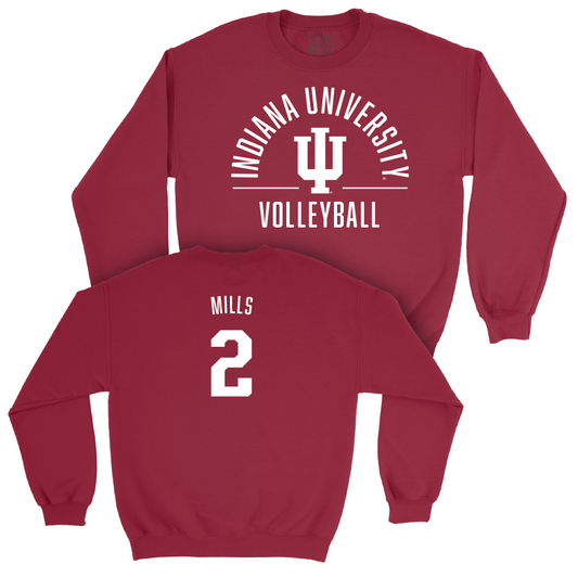 Volleyball Crimson Classic Crew - Carly Mills | #2 Youth Small