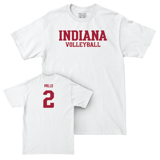 Volleyball White Staple Comfort Colors Tee - Carly Mills | #2 Youth Small