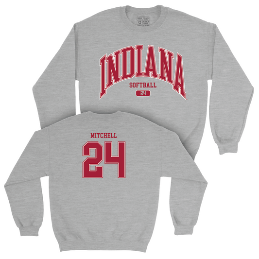 Softball Sport Grey Arch Crew - Kinsey Mitchell | #24 Youth Small