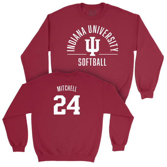 Softball Crimson Classic Crew - Kinsey Mitchell | #24 Youth Small