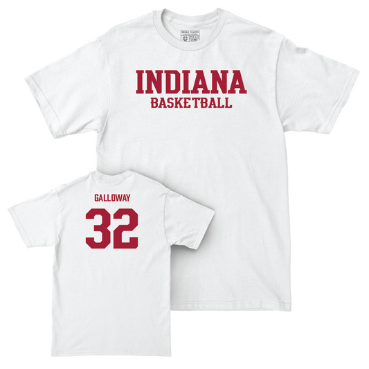 Men's Basketball White Staple Comfort Colors Tee - Trey Galloway | #32 Youth Small