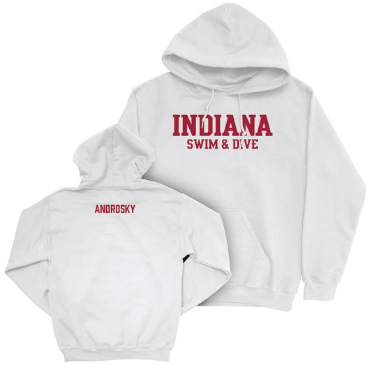 Swim & Dive White Staple Hoodie  - Ryder Androsky