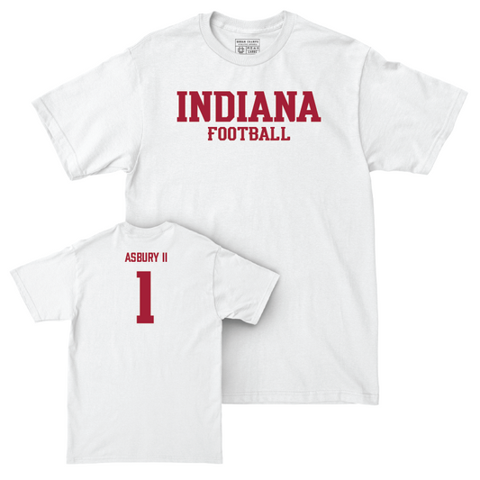 Football White Staple Comfort Colors Tee  - Shawn Asbury II