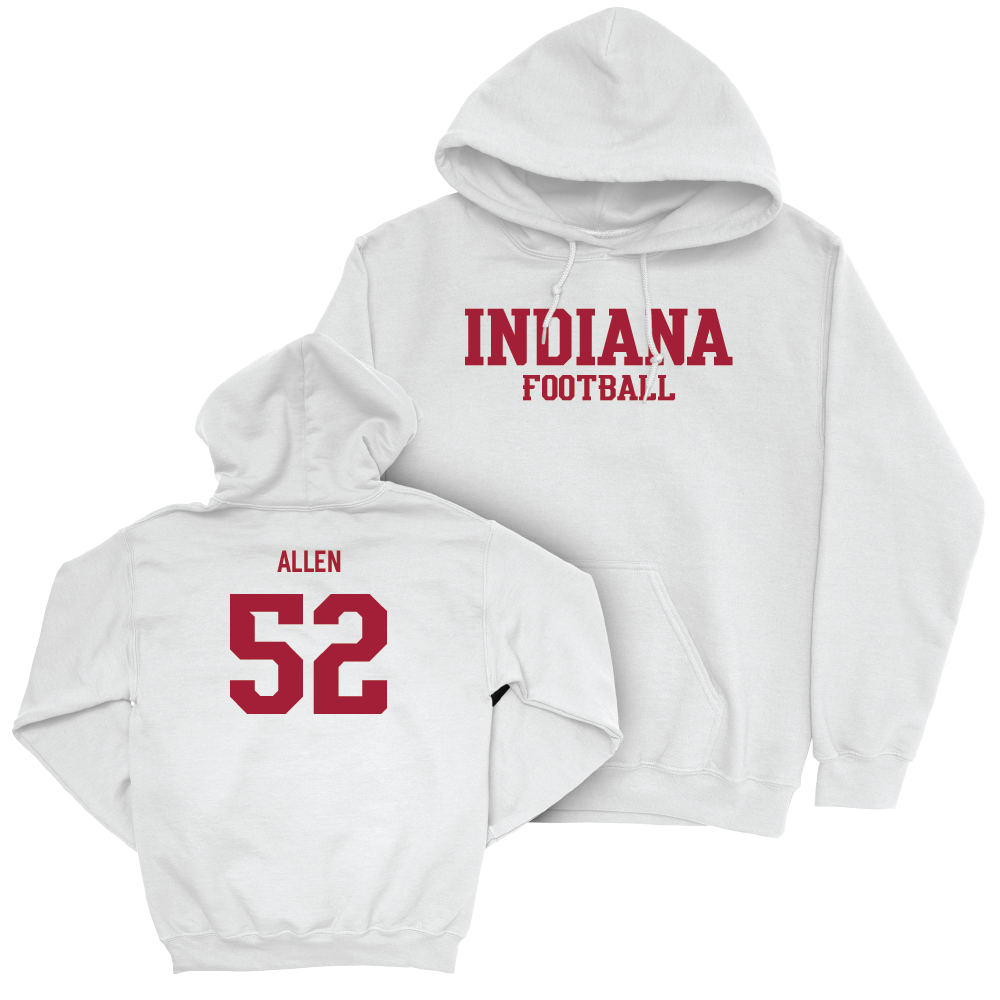 Football White Staple Hoodie    - Clayton Allen