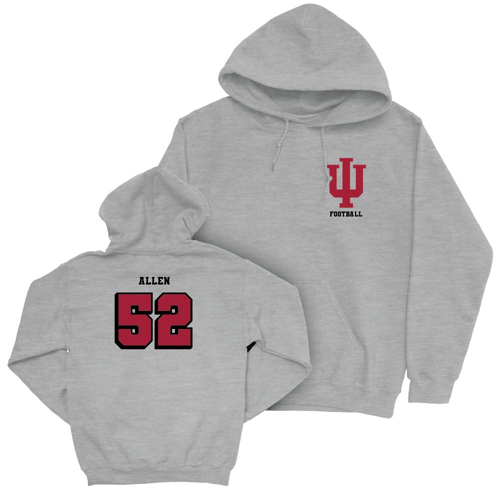 Football Sport Grey Vintage Hoodie    - Clayton Allen