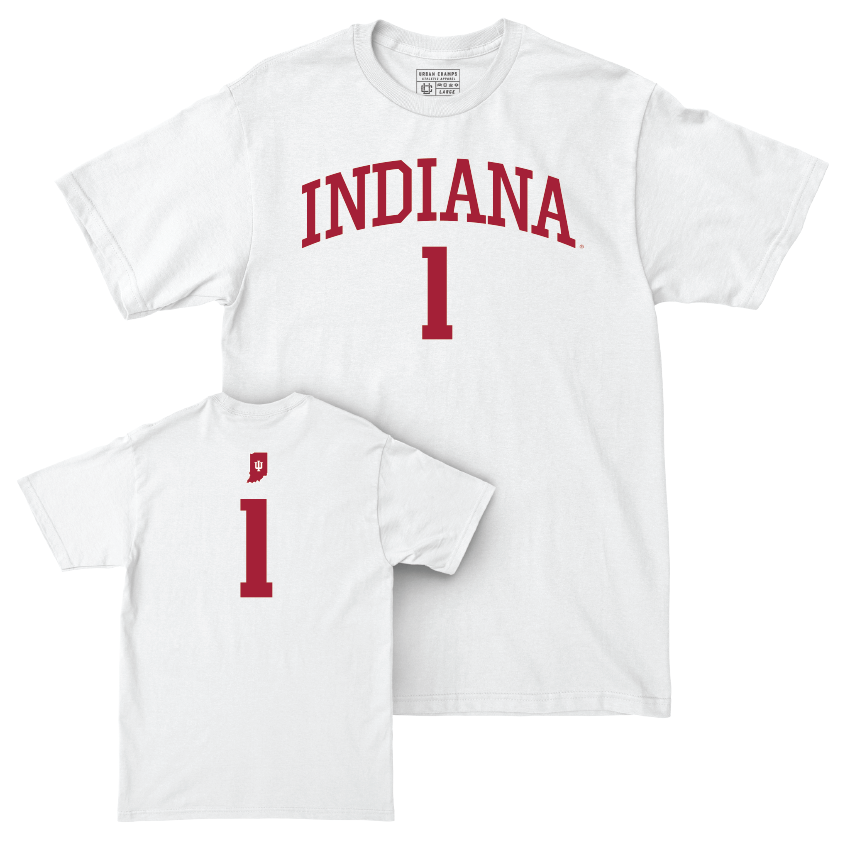 Women's Basketball White Shirsey Comfort Colors Tee - Lexus Bargesser | #1