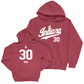 Softball Crimson Script Hoodie    - Josie Bird