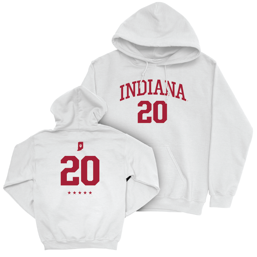 Men's Basketball White Shirsey Hoodie   - Jaden Bobbett