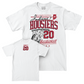 Men's Basketball White Hardwood Comfort Colors Tee   - Jaden Bobbett