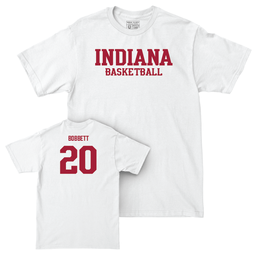 Men's Basketball White Staple Comfort Colors Tee   - Jaden Bobbett