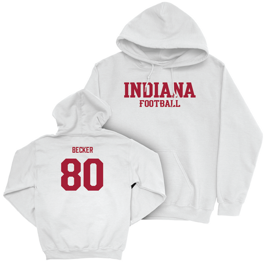 Football White Staple Hoodie    - Charlie Becker