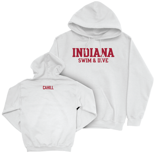 Swim & Dive White Staple Hoodie  - Max Cahill