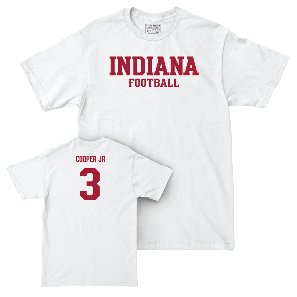 Football White Staple Comfort Colors Tee    - Omar Cooper Jr