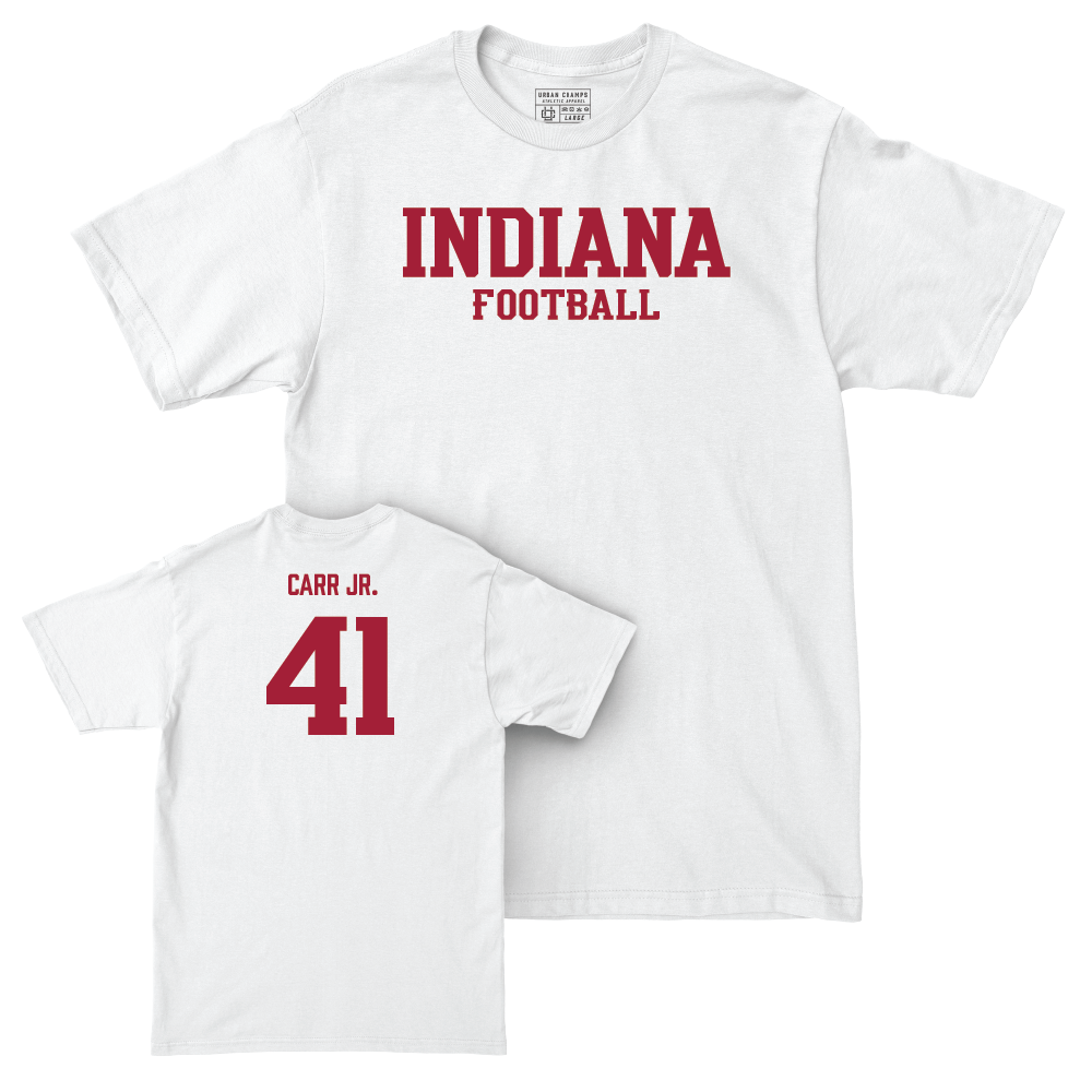 Football White Staple Comfort Colors Tee    - Lanell Carr Jr.