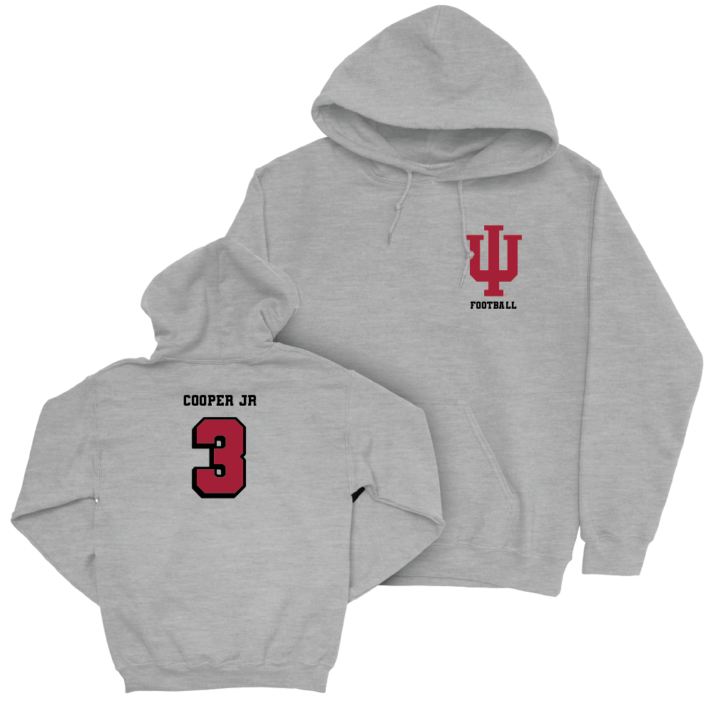 Football Sport Grey Vintage Hoodie    - Omar Cooper Jr