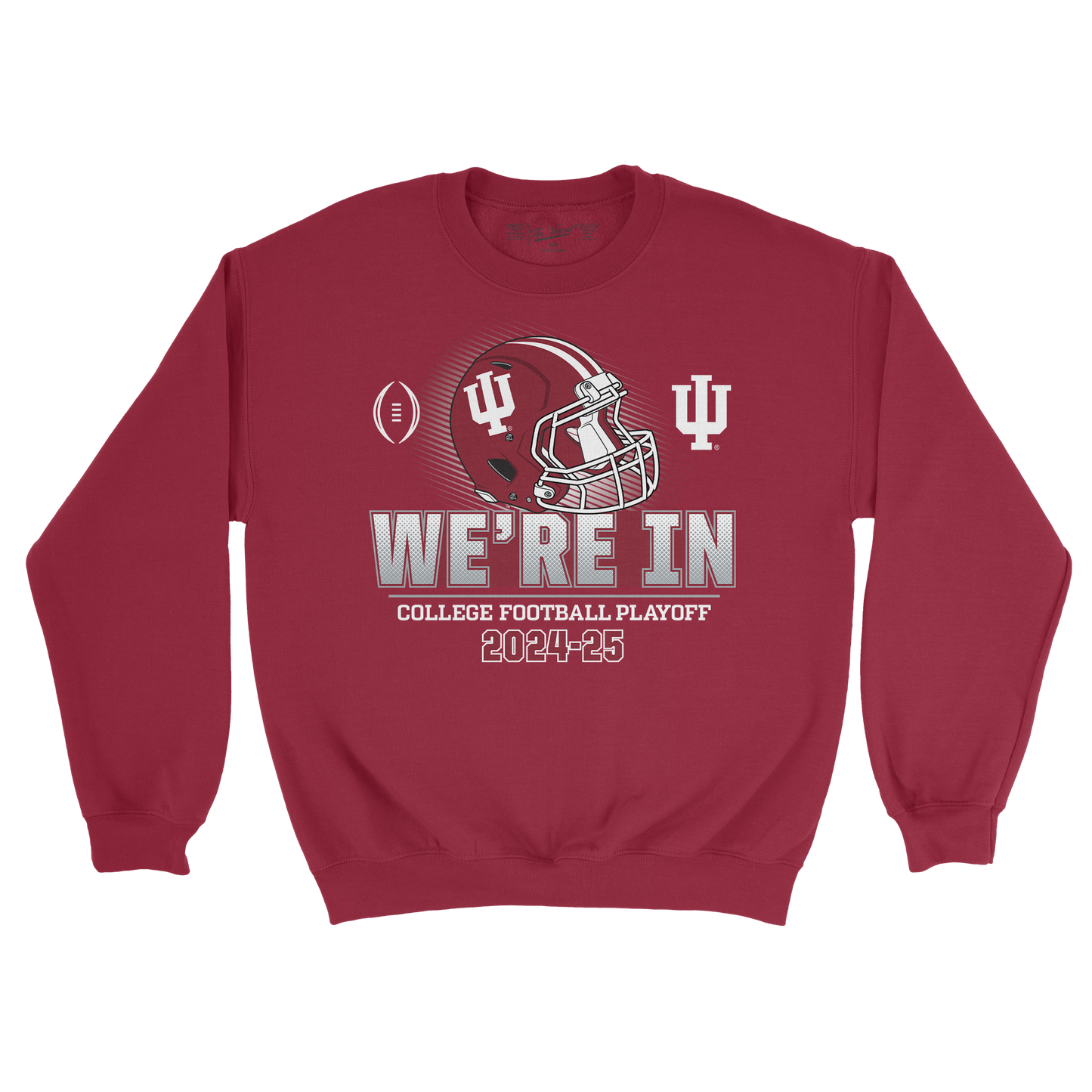 Indiana Football 2024 College Football Playoff Helmet  Crew by Retro Brand