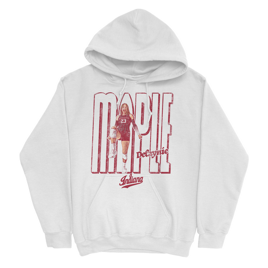 EXCLUSIVE RELEASE: Delaynie Maple Block Name White Hoodie