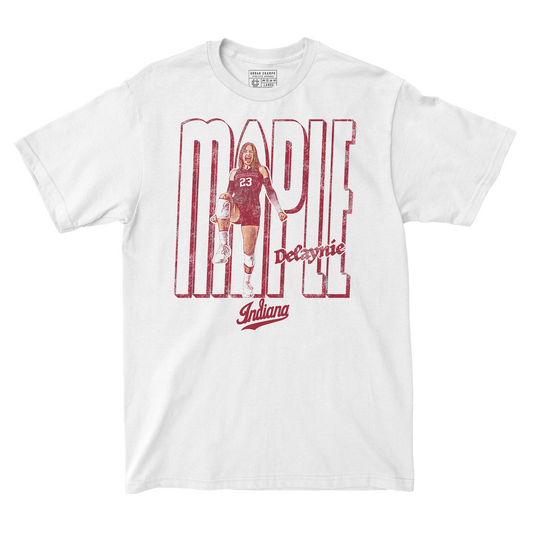 EXCLUSIVE RELEASE: Delaynie Maple Block Name White Tee