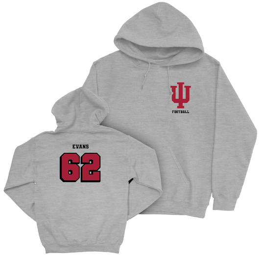 Football Sport Grey Vintage Hoodie  - Drew Evans