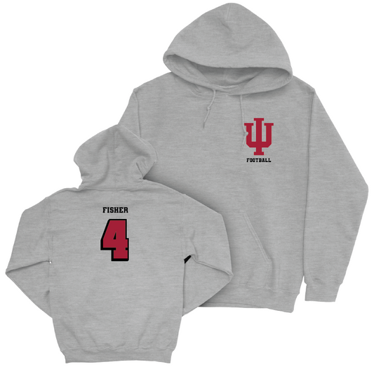 Football Sport Grey Vintage Hoodie  - Aiden Fisher