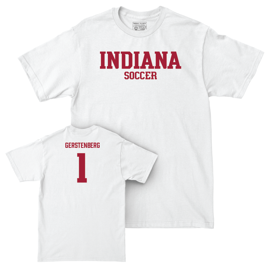 Women's Soccer White Staple Comfort Colors Tee  - Jamie Gerstenberg