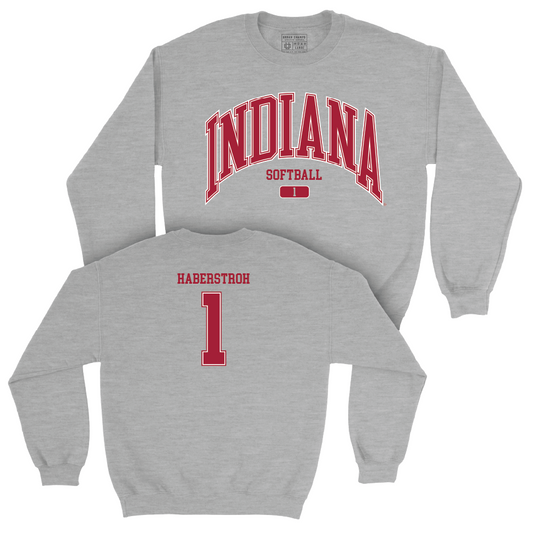 Softball Sport Grey Arch Crew    - Hannah Haberstroh