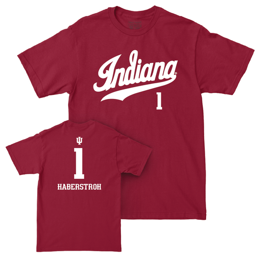 Softball Crimson Script Tee    - Hannah Haberstroh