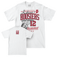 Men's Basketball White Hardwood Comfort Colors Tee   - Langdon Hatton