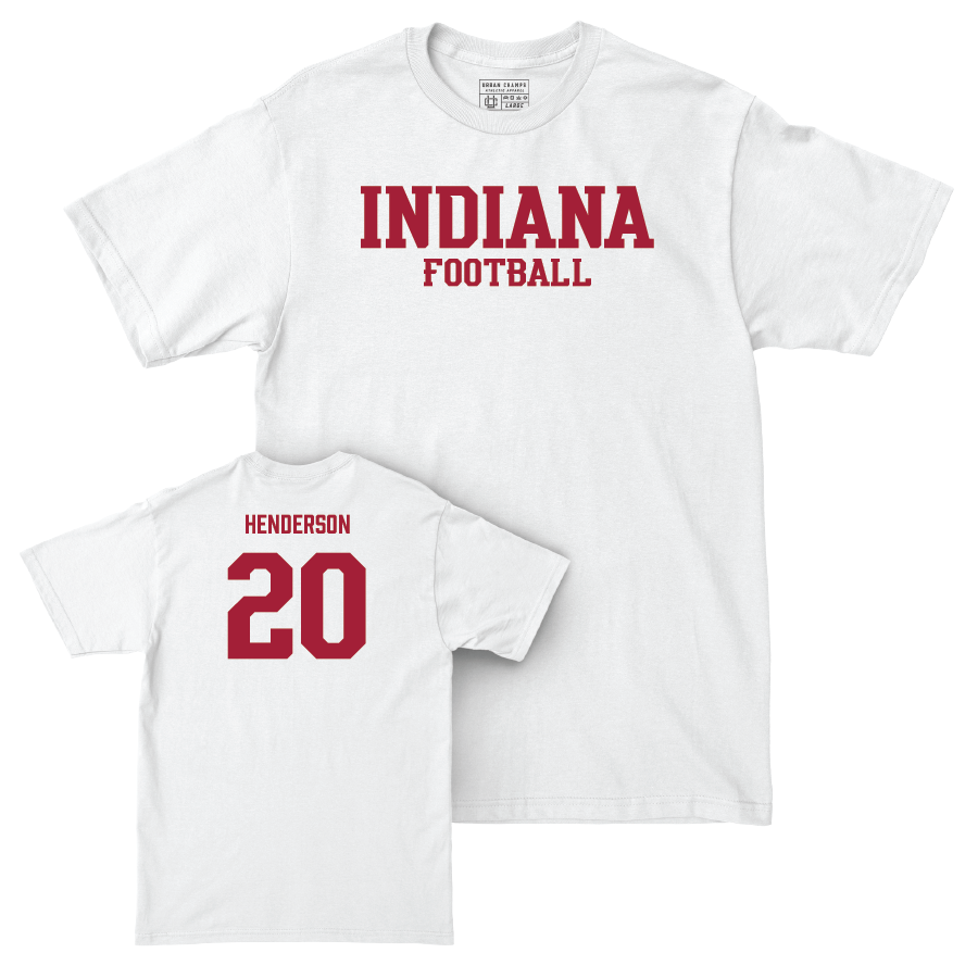 Football White Staple Comfort Colors Tee  - Dontrae Henderson