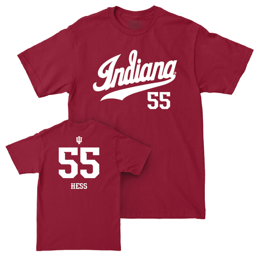 Softball Crimson Script Tee    - Taylor Hess
