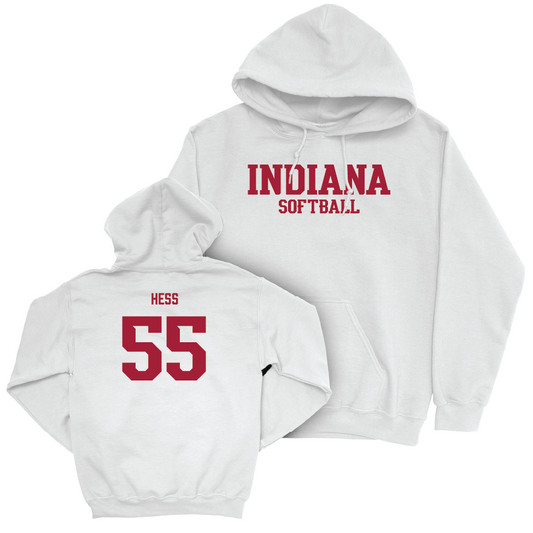 Softball White Staple Hoodie    - Taylor Hess