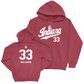 Football Crimson Script Hoodie    - David Holloman