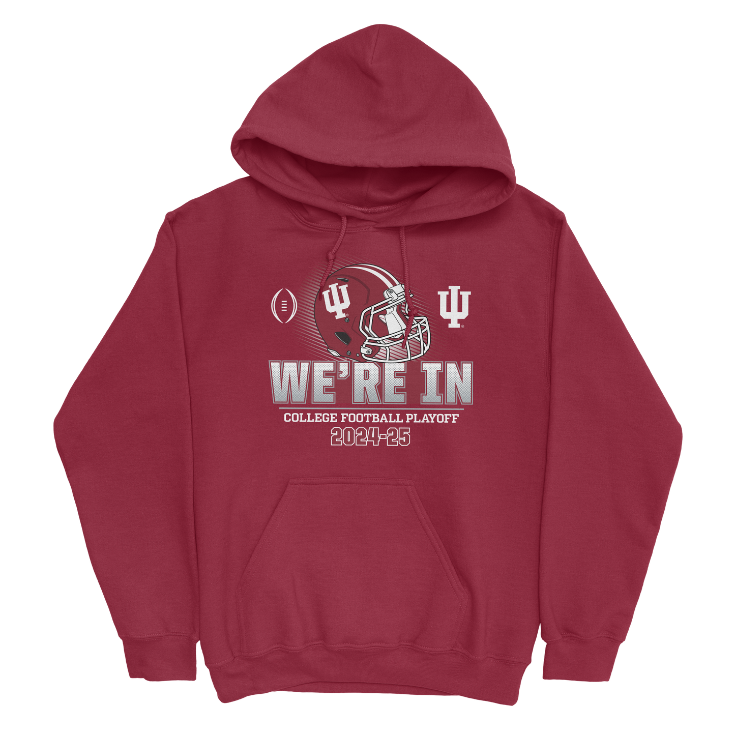 Indiana Football 2024 College Football Playoff Helmet  Hoodie by Retro Brand