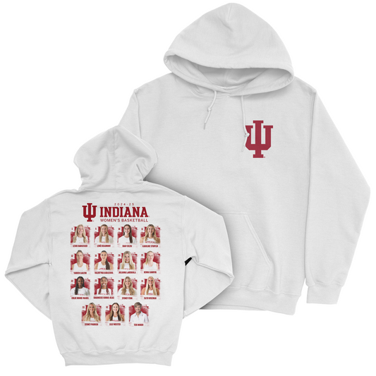 EXCLUSIVE RELEASE: Indiana Women's Basketball Floating Heads White Hoodie