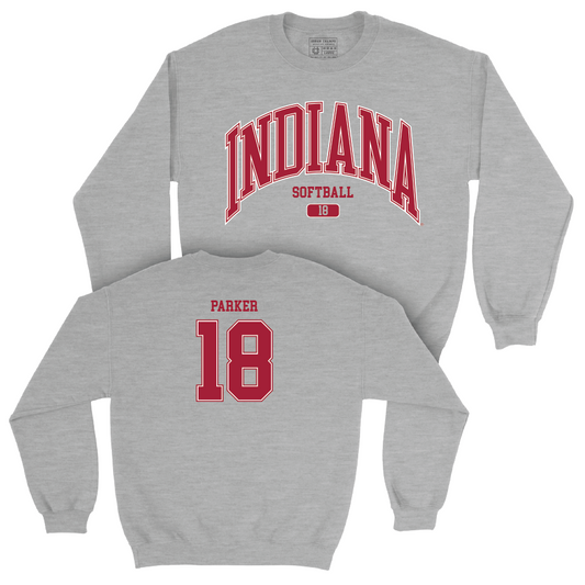 Softball Sport Grey Arch Crew - Avery Parker | #18 Youth Small