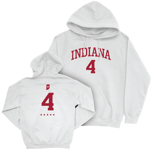 Men's Basketball White Shirsey Hoodie - Anthony  Walker | #4 Youth Small