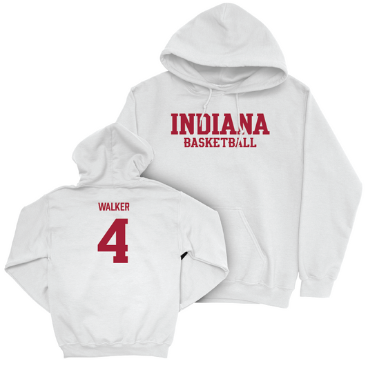 Men's Basketball White Staple Hoodie - Anthony  Walker | #4 Youth Small