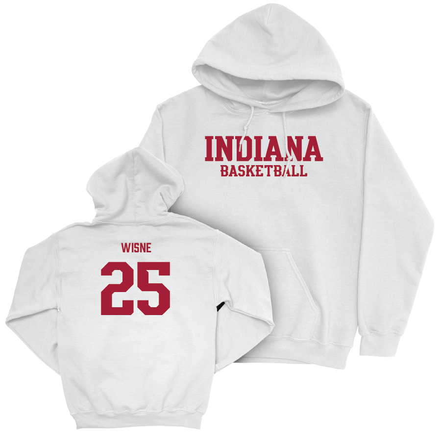 Women's Basketball White Staple Hoodie - Arielle Wisne | #25 Youth Small