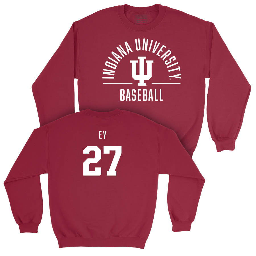 Baseball Crimson Classic Crew - Brooks Ey | #27 Youth Small