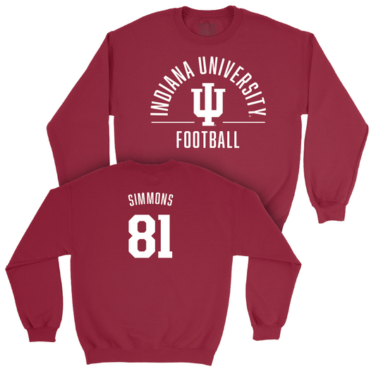 Football Crimson Classic Crew - Brady Simmons | #81 Youth Small