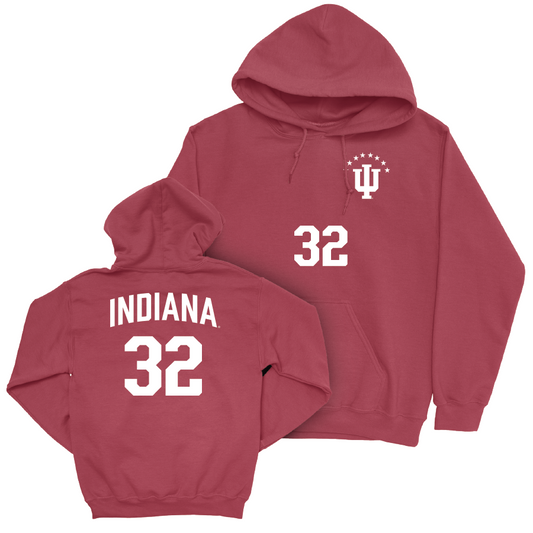 Women's Soccer Crimson Shirsey Hoodie - Camille Hamm | #32 Youth Small