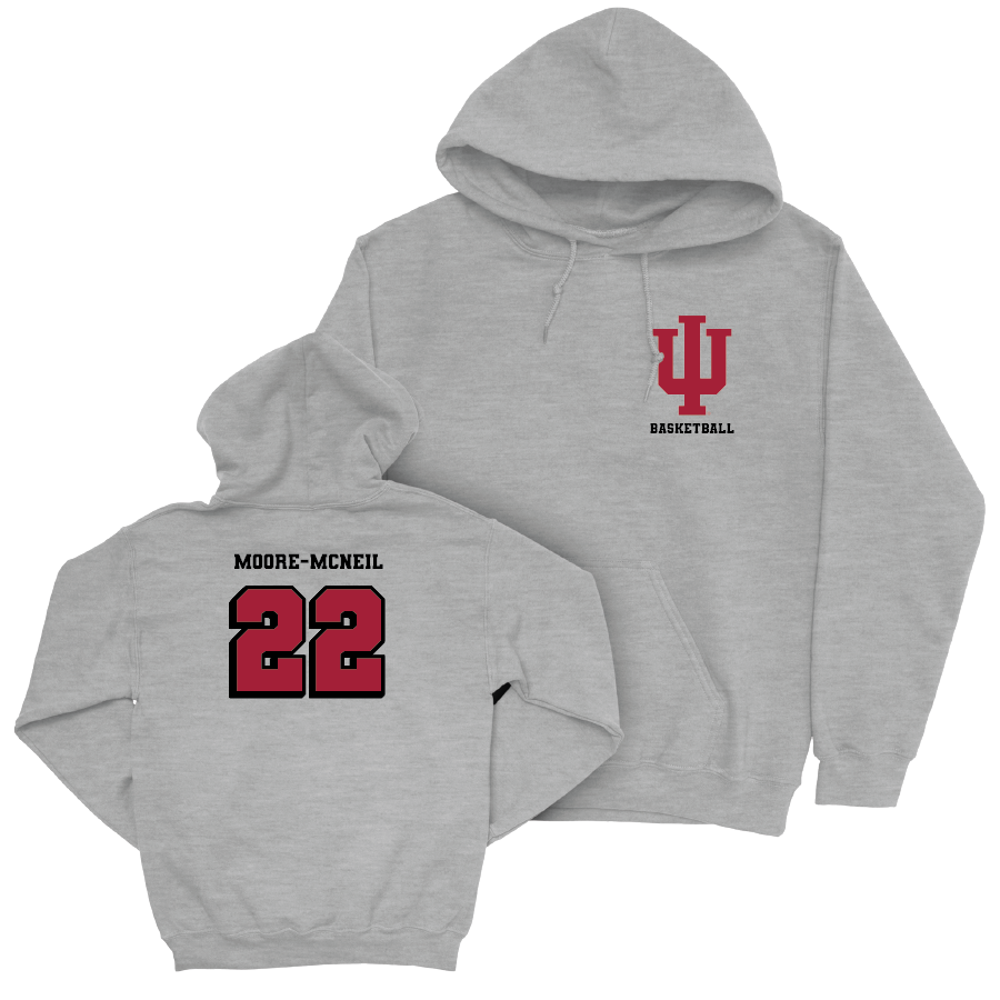 Women's Basketball Sport Grey Vintage Hoodie - Chloe' Moore-McNeil | #22 Youth Small