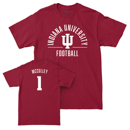 Football Crimson Classic Tee - Donaven McCulley | #1 Youth Small