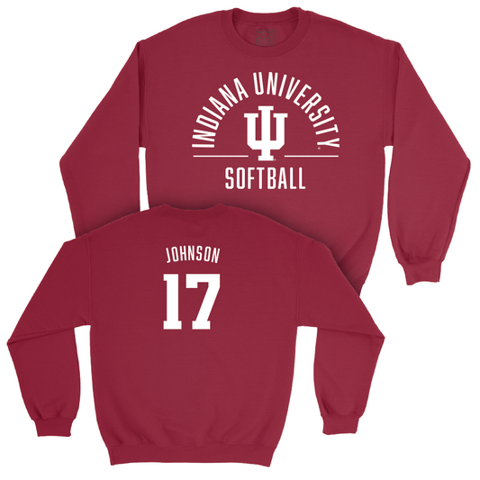 Softball Crimson Classic Crew - Heather Johnson | #17 Youth Small