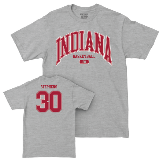 Men's Basketball Sport Grey Arch Tee - Ian Stephens | #30 Youth Small