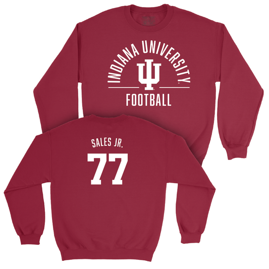 Football Crimson Classic Crew - Joshua Sales Jr. | #77 Youth Small