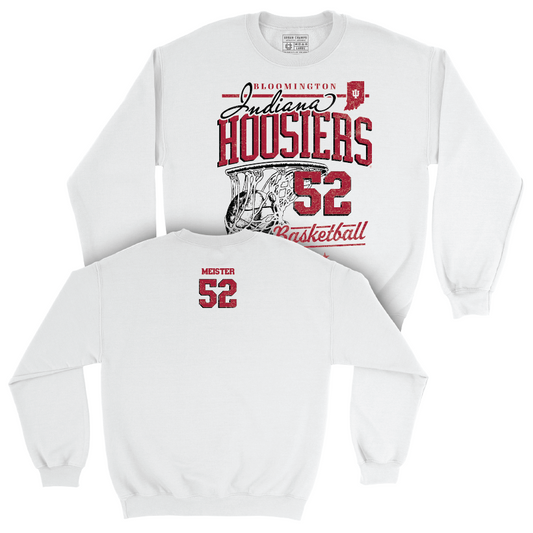 Women's Basketball White Hardwood Crew - Lilly Meister | #52 Youth Small