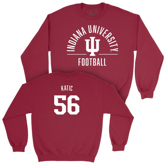 Football Crimson Classic Crew - Mike Katic | #56 Youth Small