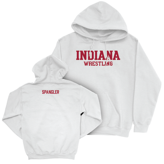 Wrestling White Staple Hoodie - Michael Spangler Youth Small